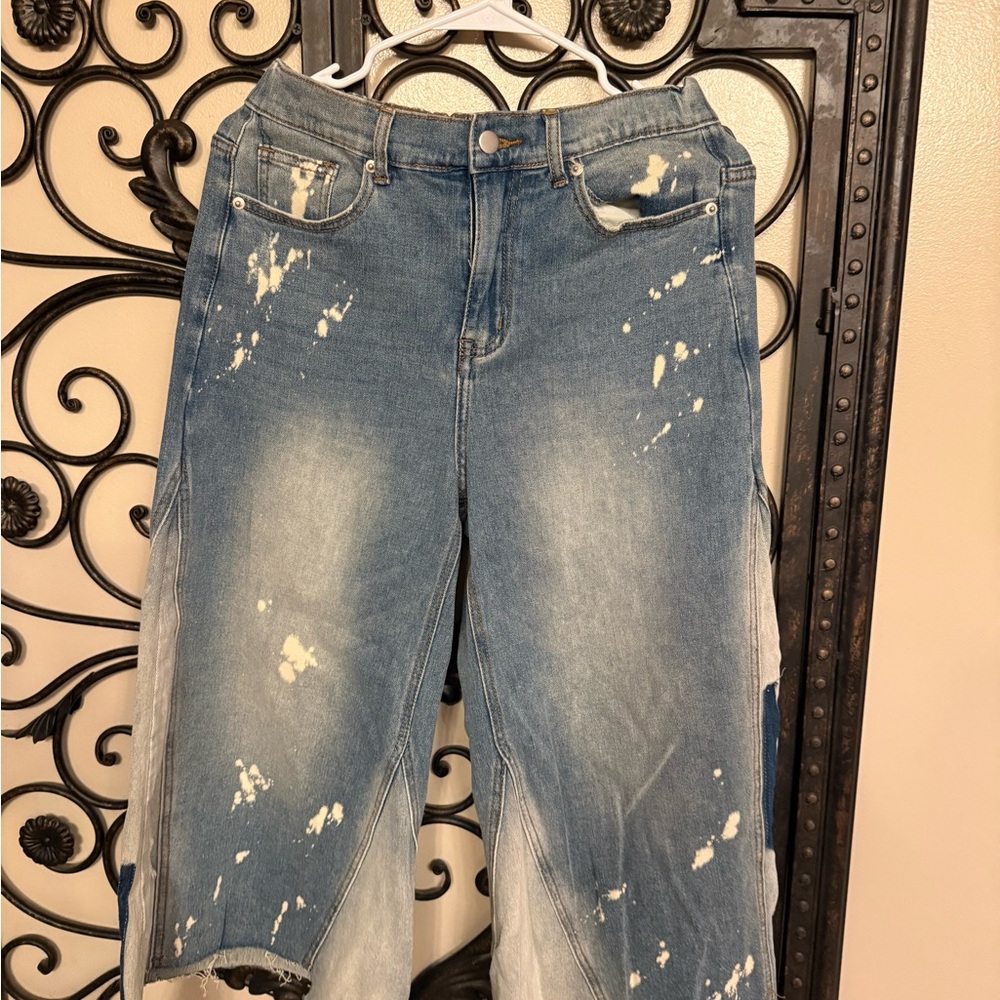 Oli & Hali Distressed Blue Boot Cut Jeans